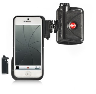 iPhone 5-skal med stativ och blixt Manfrotto KLYP med LED-belysning