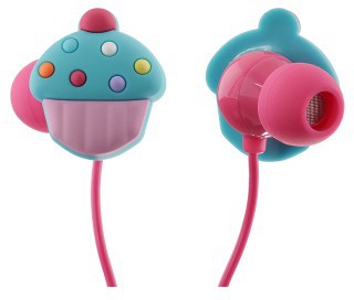 Hörlurar med cupcakes