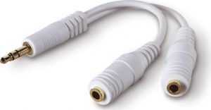 Koppla in två hörlurar till iPhone eller iPad med Belkin Headphone Splitter