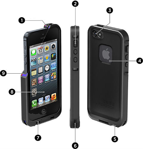 design_bullet_graph_v2 LifeProof Case iPhone 5 svart