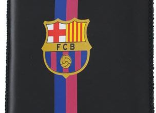 Läderfodral till iPhone 4/4S med FC Barcelona klubbmärke