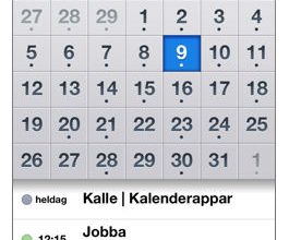 iPhone Kalender prickar försvinner (punkter): lösning